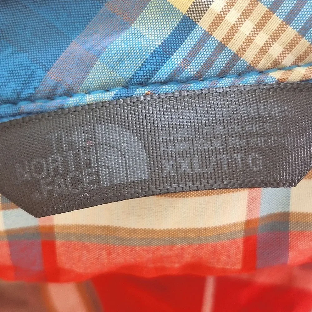 The North Face Seersucker Shirt QuickDry SS Alcoasta Red Plaid Button Up XXL 2XL